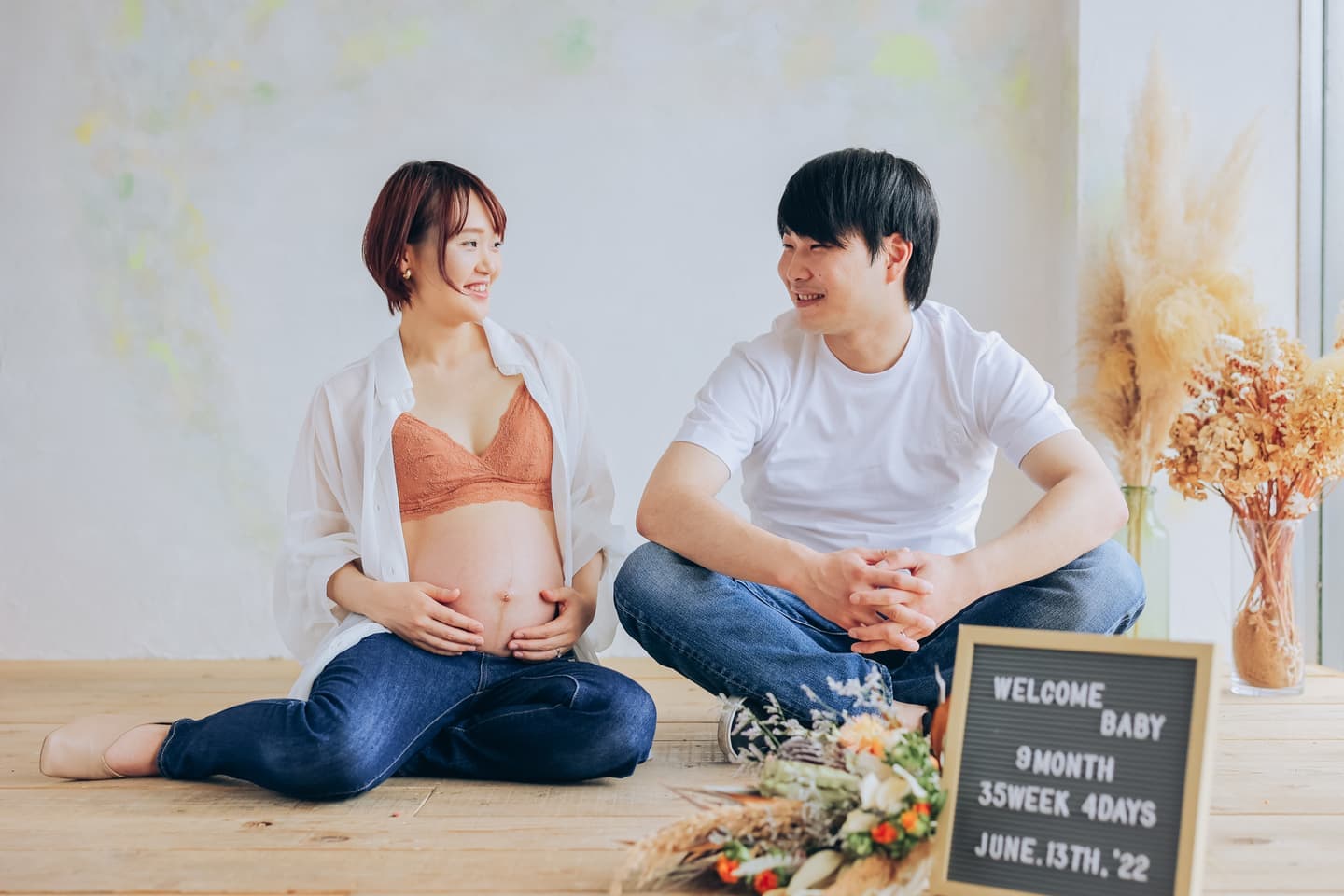 見つめ合うご夫婦