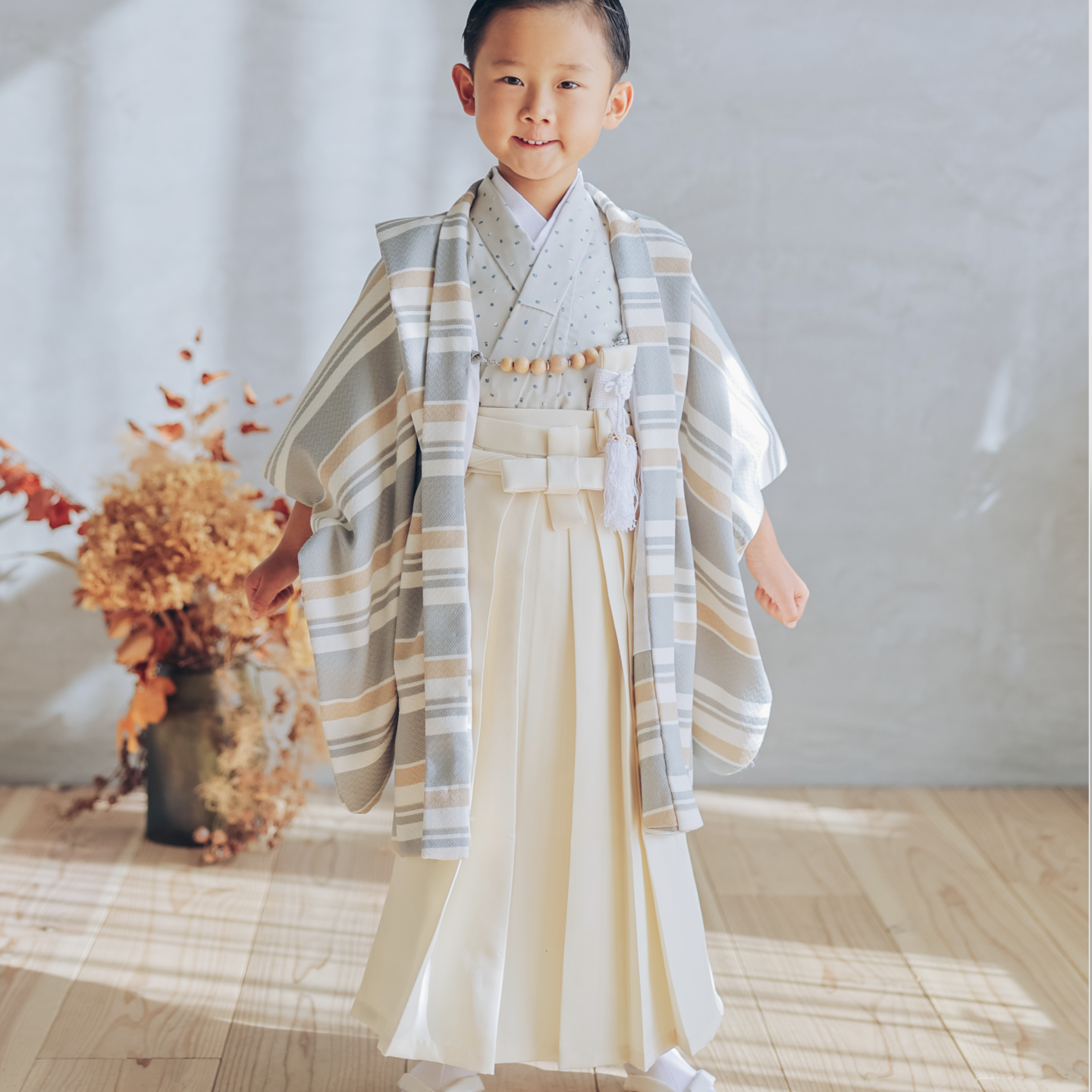 七五三着物を着た男の子