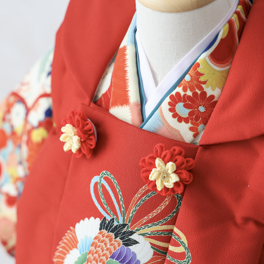七五三用赤の被布