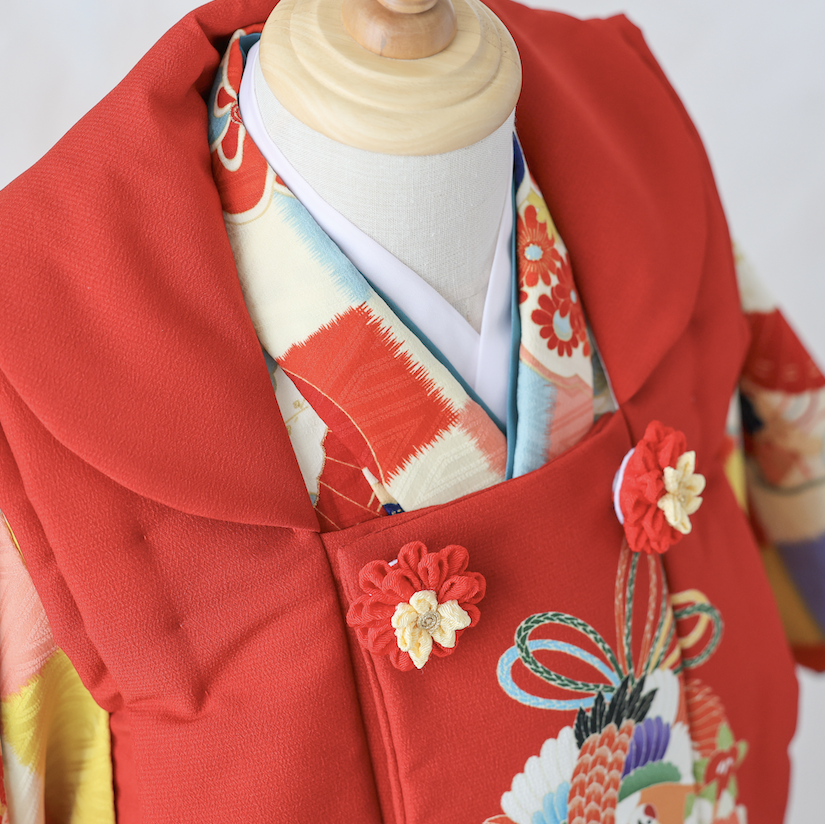 七五三用赤の被布