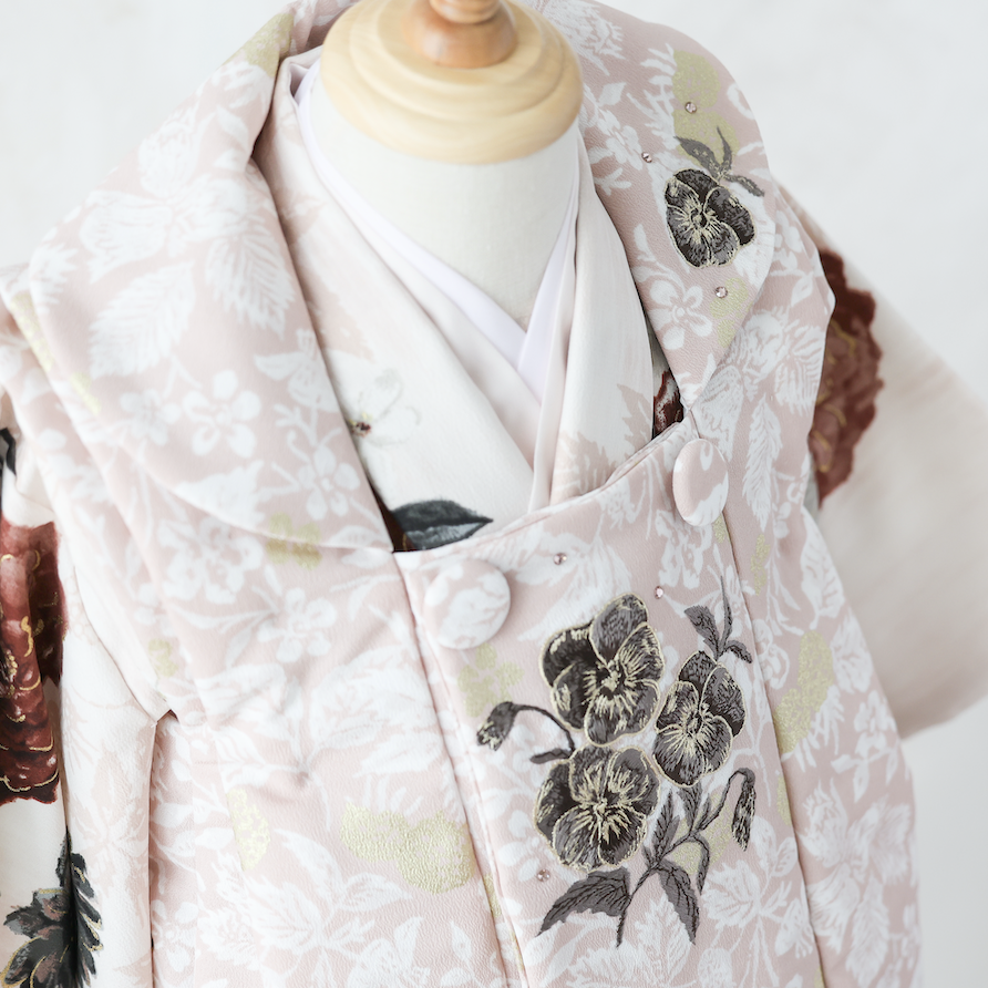 七五三用ピンクの被布