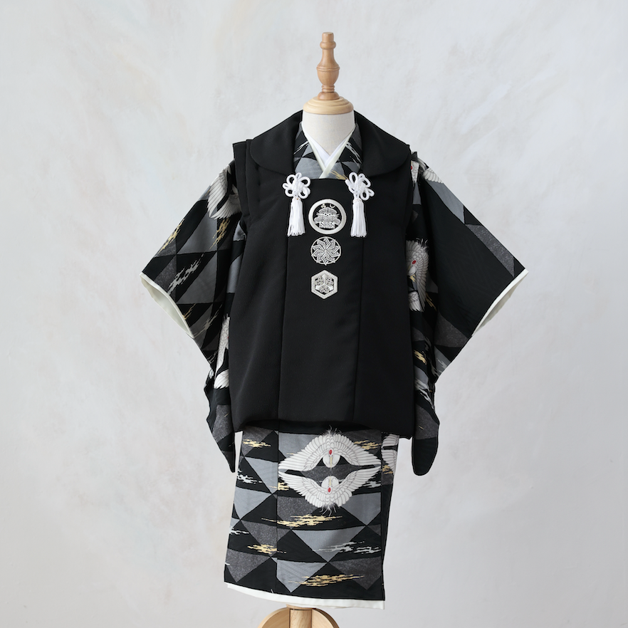 七五三着物黒の被布