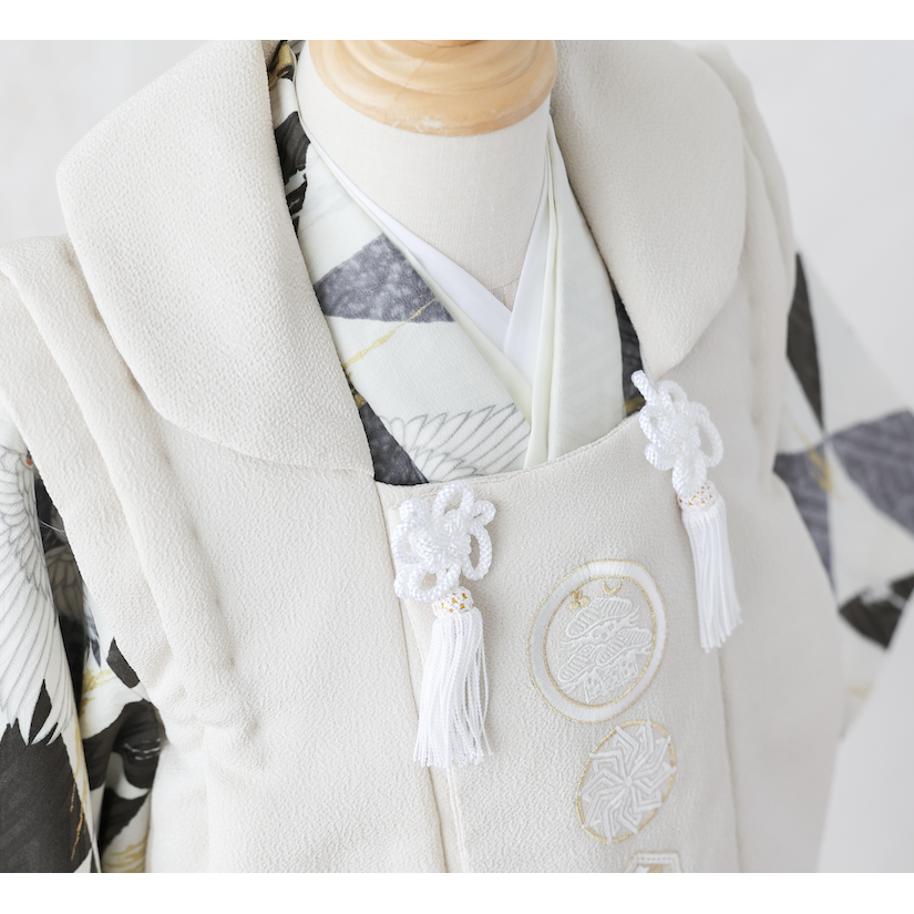 七五三着物白の被布