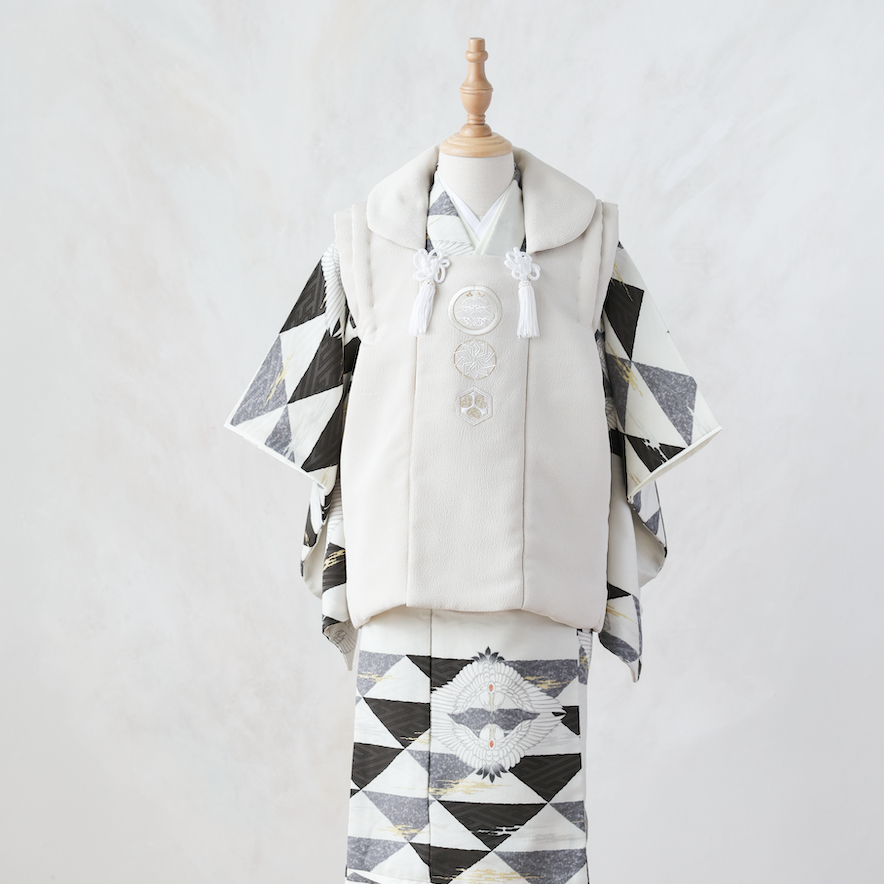 七五三着物白の被布